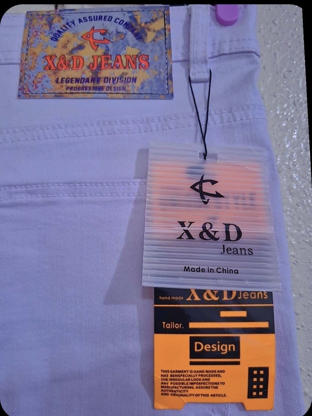 Men’s White Jeans – Straight Fit Casual Denim